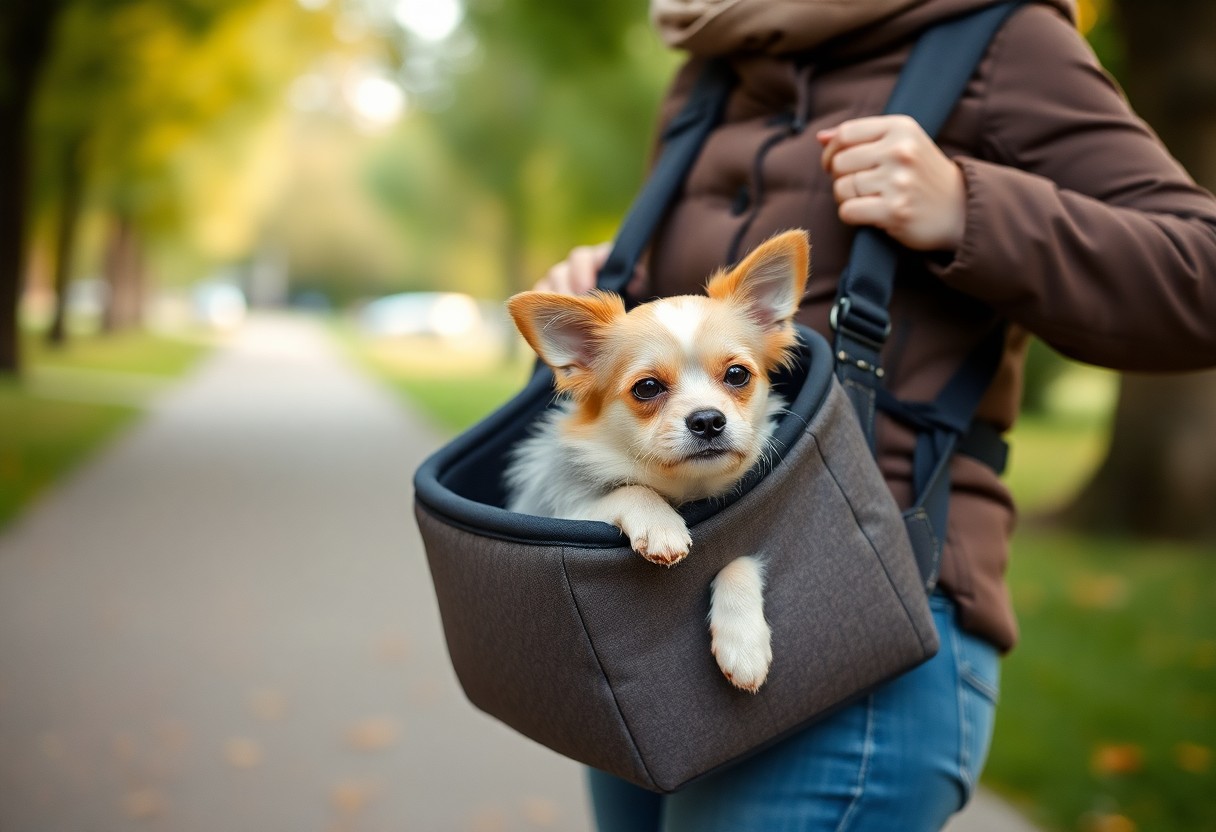 Marsupi ergonomici per il trasporto sicuro di cani convalescenti. Supporti morbidi per cani con mobilità ridotta - come scegliere e quando usarli. 1